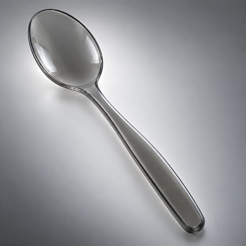Gray PS 3g Coffee & Dessert Spoon DS313 handle detail