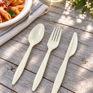 Ivory PP Disposable Cutlery Set - PSK405